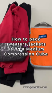 Medium Compression Packing Cube Travel Organizer Luggage Storage Bag Space Saving PACCUBE