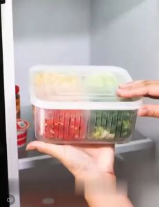 BY513 Wadah Penyimpanan 4 Sekat Kotak Serbaguna