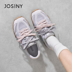 Josiny | New Thick-soled Soft-lightweight Derbys Brown