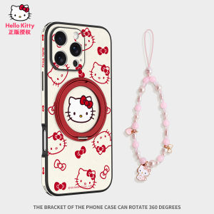 New Year Hello Kitty Phone Case for Apple 16Promax New Design with Stand Red Magnetic Absorption Sanrio Kitty Cat Protective Shell