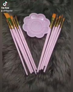 10pcs Paint Brushes Set watercolor brush set Acrylic Painting Brushes Art Supplies Stationery