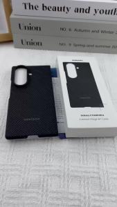 Samsung | Carbon Magnet Case For Samsung Galaxy Z Fold 8 Ultra Twill Carbon Fiber Texture Built-in Tempered Glass Screen Protector Funda