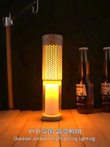 ตั้งแคมป์บรรยากาศวินเทจไฟเต็นท์แสงสีเหลืองอบอุ่นกลางแจ้งไฟฉายฉุกเฉิน C แบบชาร์จไฟ led โคมไฟตั้งแคมป์ที่ถอดออกได้