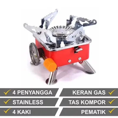 Portable Kompor Mini kotak Camping/Outdoor Original