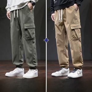 ROMON | Quần dài công sở nam Romon phong cách Mỹ thời trang thu đông quần dài thường ngày rộng rãi cạp vừa có túi quần dài nam