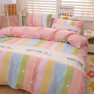 Hoa Quilt Cover duy nhất/Nữ Hoàng/Vua Duvet cover cầu vồng phim hoạt hình Duvet cover với zip Comforter Bìa