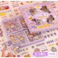 Mom&baby Stiker Waterproof Stiker 2D Diy Viral Korea Box isi 100 Lembar. 