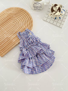 Summer New Polka Dot Country Cotton Strap Cat Dress Cake Skirt Style Pet Clothes for Kittens Spayed Or Neutered Cats