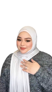 Shawl Cotton Jersey 1.8m x 0.7m Ironless & Stretchable | jahiatan baby seam