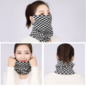 Ear Loop Neck Gaiter - 2-in-1 Balaclava & Face Mask Thermal Fleece Lined for Men Women Fashion Winter Accessory (Windproof)