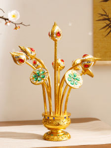 TAIMUJIA | Thai Lotus Wooden Carved Decorative Figurine