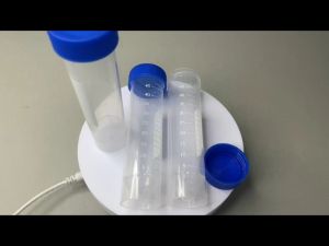 50pcs Self-Standing Centrifuge Tube 50ml Sample TubesGraduated Marks Blue Screw Cap