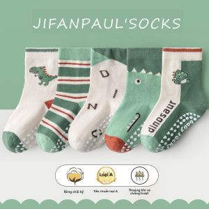 JIFANPAUL | Vớ Không Trượt Thoáng Khí Đính Keo cho Bé Trai và Bé Gái