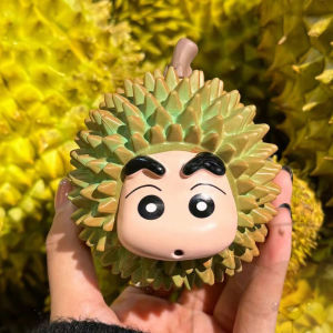 CRAYON SHINCHAN | 9cm Crayon Shin-chan Kawaii Anime Durian Nohara Shinnosuke Fruit Series Action Figures Doll Model Toys Collection Gift