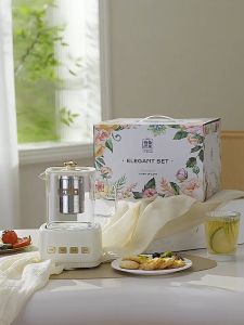 四方型花茶壶智能款#Smart Square-shaped Floral Tea Pot