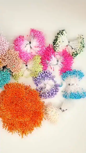 200pcs/bundle Artificial Flower Stamens for fuzzy wire Flower Pistils