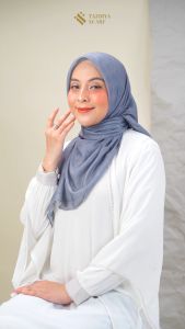 Tazbiya Scarf - Hanifah Series I Tazbiya Hijab Voal Motif Jahit Tepi