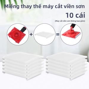 10 Miếng Đệm Thay Thế Đầu Sơn Lông Nylon Dày Đặc Dùng Cho Sơn Góc Tường Trần Nhà Dụng Cụ Sơn Chắc Chắn