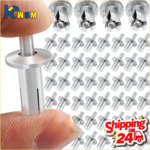 10-100PCS Aluminum Hammer Drive Rivets with Dome Head and Split Mandrel for Secure Fastening in Metal and Plastic Materials