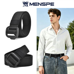 MENSPE Men Belt Outdoor Tactical Belt Free Adjustable Belt Nylon Waistband Youth Sports Canvas Pant Belt Simple Nice Waistband Nylon High Strength Adjustable Training Belt