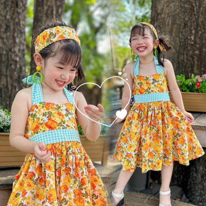 ชุดลายดอกเด็ก ตรีมลูกทุ่ง ทองกวาว ย้อนยุค สไตล์วินเทจ ละมุนมากแม๊....🏵️ ...