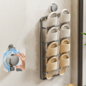 MOSHANG | Suction Cup Wall Mount Shelf No Drilling Shoes Storage
