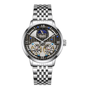 Mark Fairwhale 6023 Luxury Watch For Men Waterproof Luminous Man Clock Chronograph Stainless Steel Mechanical Mens Watches