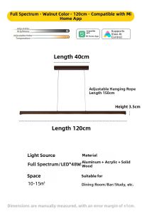 NSWR | Protective Eyes Modern LED Bar Pendant Light for Dining Table