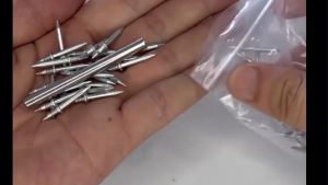 100/200/300pcs Anti-Rust Seamless Thread Hard Screws Easy To Use for Skirting Board Double Head Nail