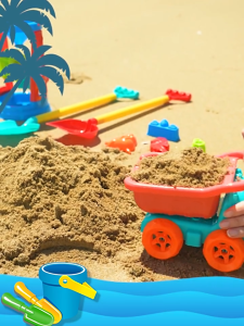 SKISOPGO 17/24/29/32pcs Kids Beach Toys ABS Material Beach Game Set Beach Bucket Beach Shovel Toy
