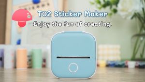 Phomemo T02 Mini Label Maker Portable Photo Printer Thermal Printing Sticker Wireless Inkless Pocket Printer Self-adhesive Label Printer Keep For 10 Years Fade Resistance High Quality