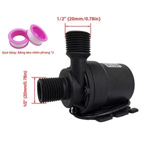 Máy Bơm Nước Mini Siêu Yên Tĩnh DC12V/24V 1000L/H Động Cơ Không Chổi Than Máy Sưởi Bể Cá Chìm Máy Tăng Áp Vòi Hoa Sen Cho Hệ Thống Điện Áp Thấp