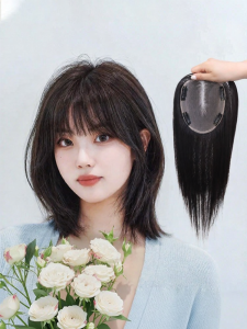 MENGSIQIAN | Natural Density Hair Topper Thin Lightweight Breathable