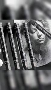 HB/2B/4B/6B Sketch Charcoal Stick Black Woodless Graphite Stick Pencil Drawing Strips Art Student Sketch Painting Graphite Pen