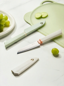 CAROTE | Portable Stainless Steel Fruit Knife with Cover