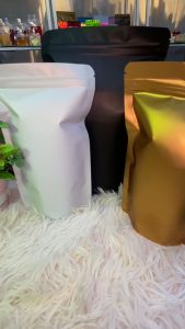 (50pcs) Aluminium Zip Lock Bag/ Aluminium Zip Bag/ Aluminium Pouch Stand Up Packaging Bag/ Metalized Aluminium Foil (50pcs)