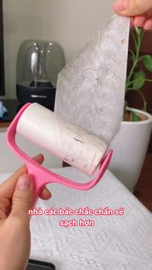 Cây Lăn Bụi Quần Áo Siêu Dính Tặng 2 Lõi Thay Thế – Lăn Lông Thú Cưng Bụi Vải Vụn Bánh Tiện Lợi