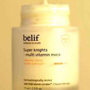 belif Super Knights - Multi Vitamin Mask 75ml - Cream-type sleeping mask vitamins & moisture for skin brightening