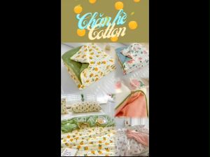 Chăn Hè Cotton Đũi Hữu Cơ Soybean Fiber Xơ Đậu Nành nhập khẩu kích thước 2mx2m3.