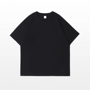 Extra Large 300 Pounds American Retro Heavyweight Pure Cotton Short Sleeve T-Shirt Mens Summer Casual Basic Sportswear Top