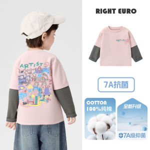 Boys Long Sleeve Cotton T-Shirt Children Base Shirt Spring Fashion Baby Top Casual Loose Fit Spring Autumn Kids Clothing