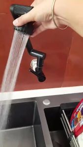 Kitchen Faucet stainless 1080 Degree Rotating Single Cold sink/Wall Mounted Faucet Balcony Modern Rotatable Home Hotel