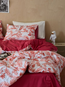 Retro Countryside Style Pure Cotton Bedding Set of Four Includes Printed Bed Sheet Cover Duvet Cover And Standard Pillowcases