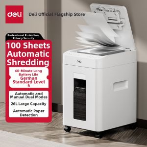 deli | Automatic Quiet Large Capacity Office Paper Shredder