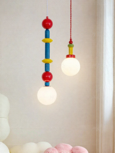FANCY LAMP CLUB | Creative Color Clash & Eye Protection Bedside Pendant Light