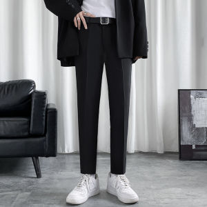 Spring and Autumn Slim-Fit Fashionable All-Match Casual Ankle-Length Pants