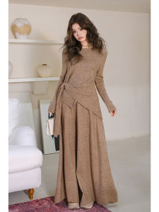 MIUCO | Bộ Sưu Tập Knitwear Cao Cấp Phong Cách Old Money Mùa Đông Có Dây Buộc Eo