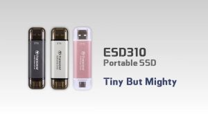 Transcend ESD310C Portable SSD - Black/Silver/Pink (256GB/512GB/1TB/2TB)