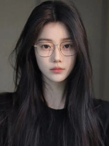 แว่นกันแสงสีน้ำเงิน ทรงเหลี่ยม วัสดุโลหะผสม แว่นกันแสงสีน้ำเงินสำหรับผู้หญิง ทรงเหลี่ยมหลายเหลี่ยม ดีไซน์เรียบง่าย สไตล์เกาหลี