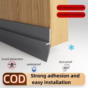 door bottom seal gap stopper strip soundproof windproof woodSelf-adhesive Door Bottom Seal Strip
